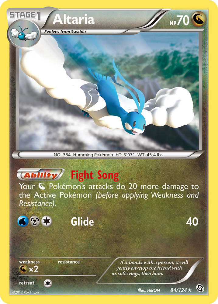 Altaria (84/124) [Black &amp; White: Dragons Exalted] 