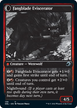 Fangblade Brigand // Fangblade Eviscerator [Innistrad: Double Feature] 
