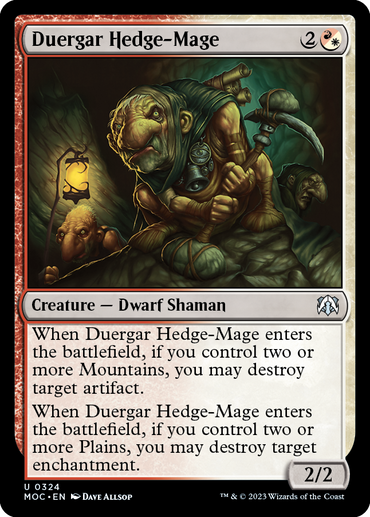 Duergar Hedge-Mage [March of the Machine Commander] 