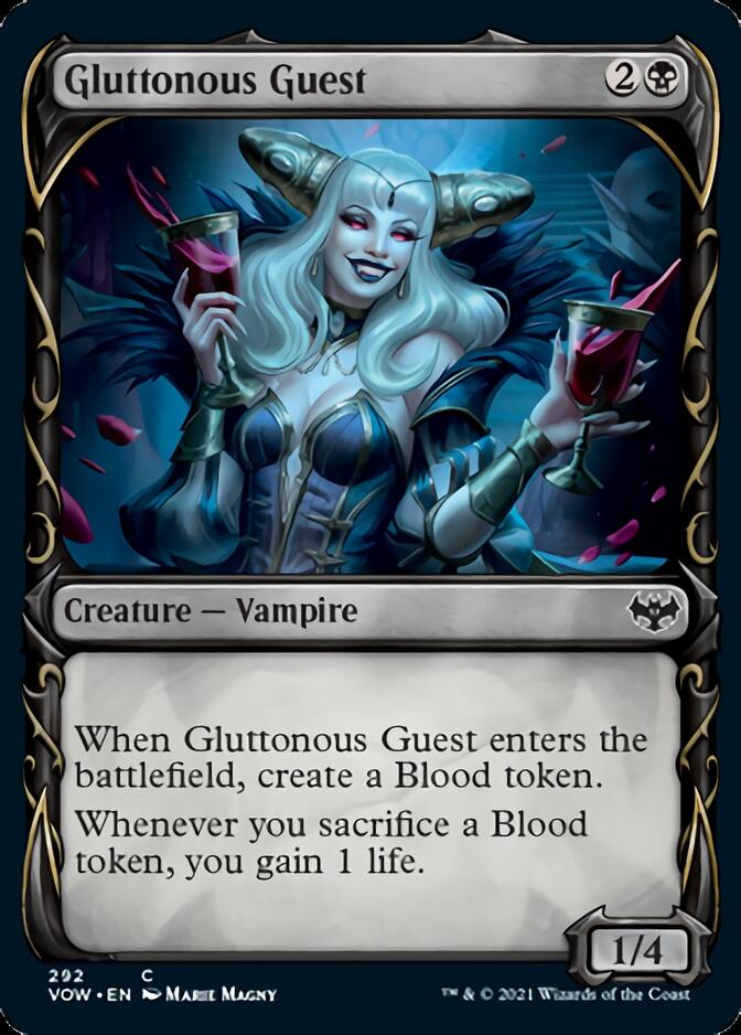 Gluttonous Guest (Showcase Fang Frame) [Innistrad: Crimson Vow] 