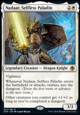 Nadaar, Selfless Paladin (Promo Pack) [Dungeons &amp; Dragons: Adventures in the Forgotten Realms Promos] 