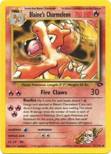 Blaine's Charmeleon (31/132) [Gym Challenge Unlimited] 