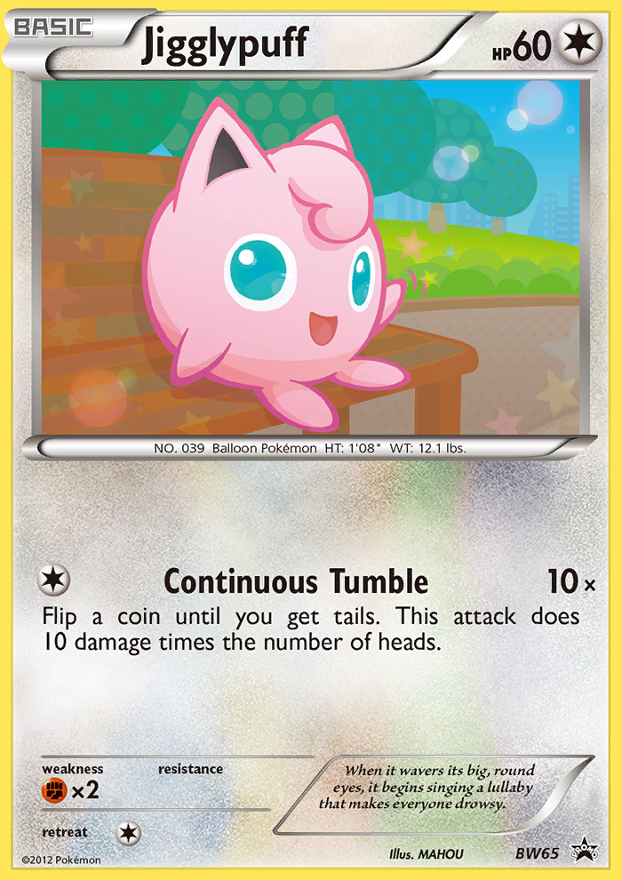Jigglypuff (BW65) [Black &amp; White: Black Star Promos] 
