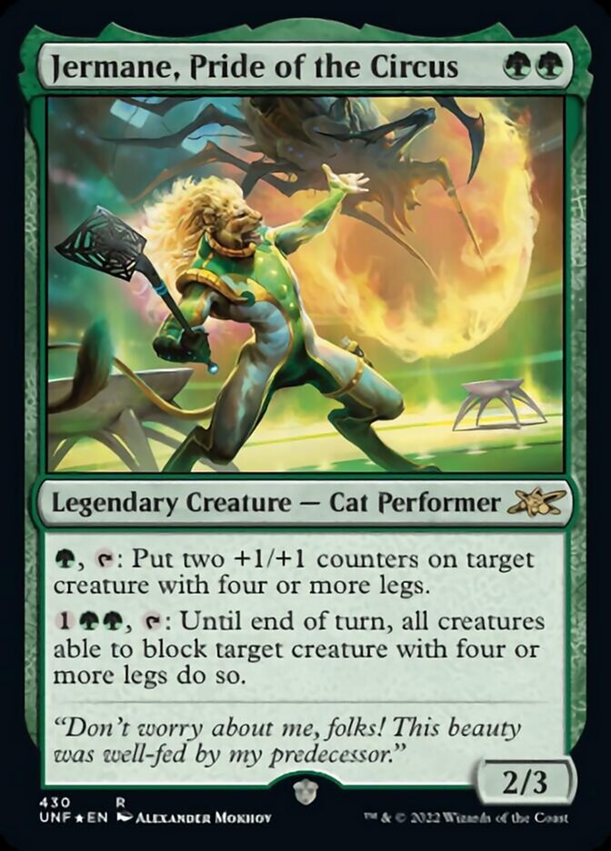 Jermane, Pride of the Circus (Galaxy Foil) [Unfinity] 