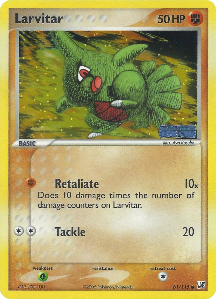 Larvitar (61/115) (Stamped) [EX: Unseen Forces] 
