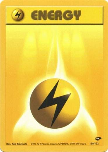 Lightning Energy (130/132) [Gym Challenge Unlimited] 