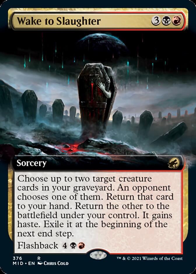 Wake to Slaughter (Extended Art) [Innistrad: Midnight Hunt] 