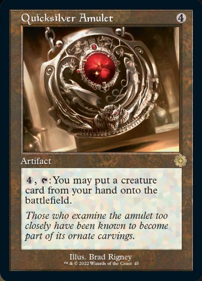 Quicksilver Amulet (Retro) [The Brothers' War Retro Artifacts] 