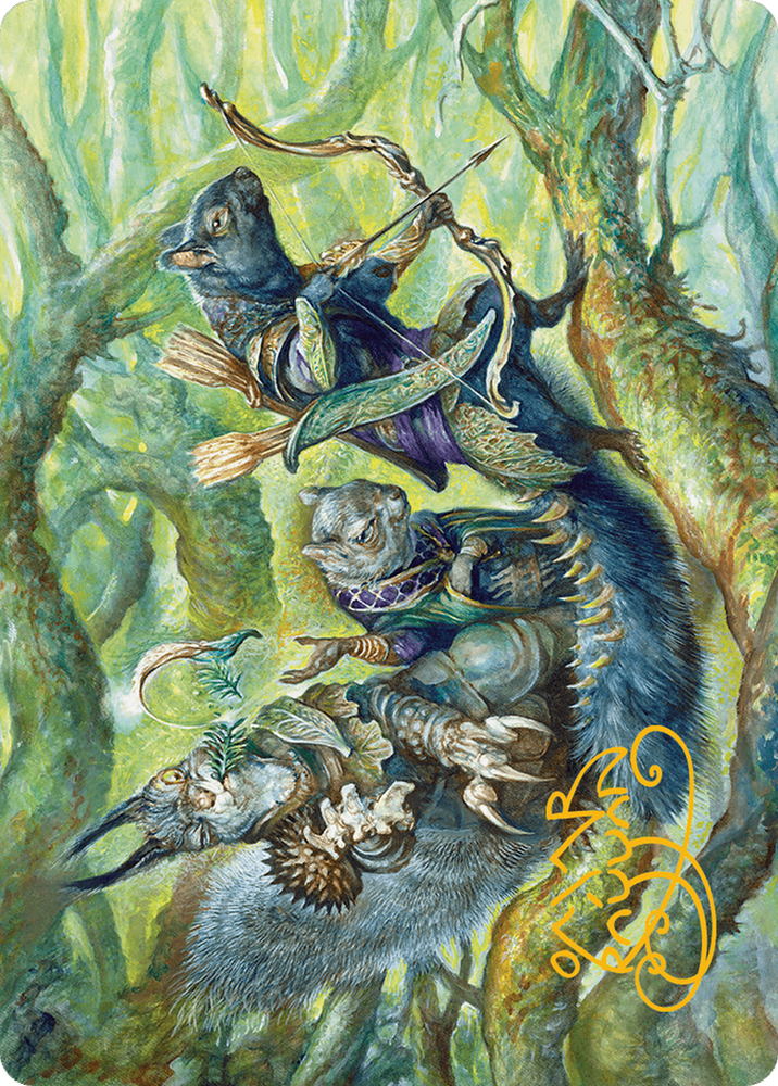 The Odd Acorn Gang Art Card (Gold-Stamped Signature) [Bloomburrow Art Series] 