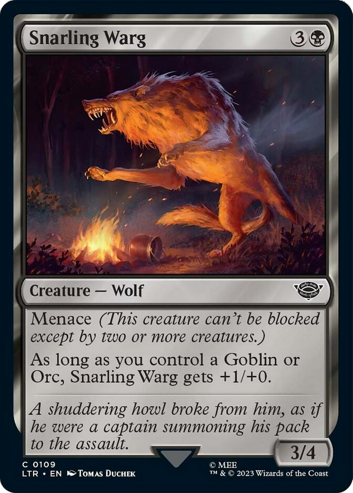 Snarling Warg [The Lord of the Rings: Tales of Middle-Earth] 