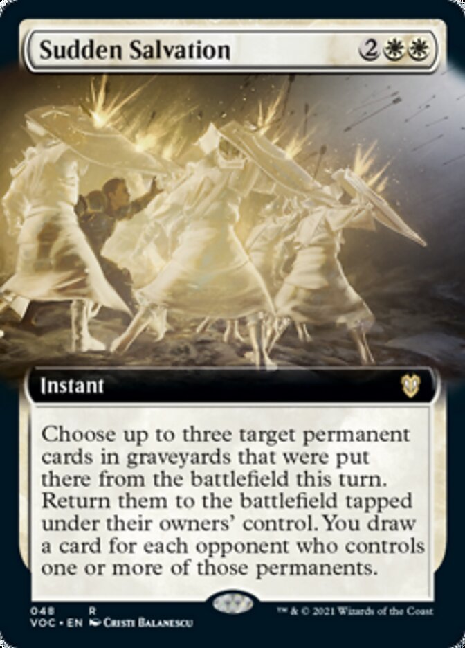 Sudden Salvation (Extended Art) [Innistrad: Crimson Vow Commander] 