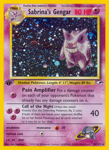 Sabrina's Gengar (14/132) [Gym Heroes 1st Edition] 