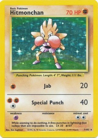Hitmonchan (7/102) [Base Set Unlimited] 