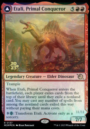 Etali, Primal Conqueror // Etali, Primal Sickness [March of the Machine Prerelease Promos] 