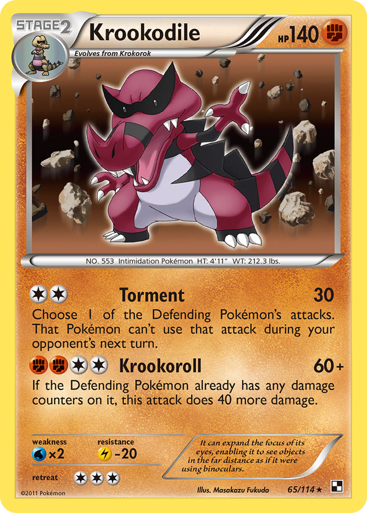 Krookodile (65/114) [Black &amp; White: Base Set] 
