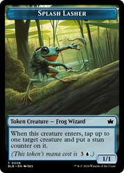 Rabbit // Splash Lasher Double-Sided Token [Bloomburrow Tokens] 