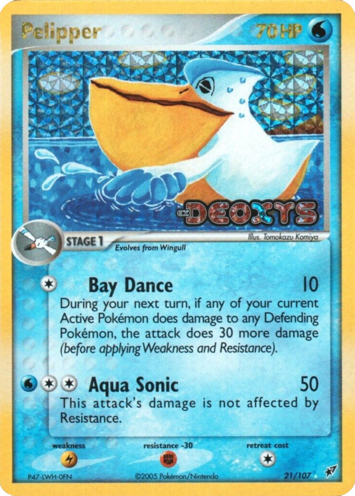 Pelipper (21/107) (Stamped) [EX: Deoxys] 