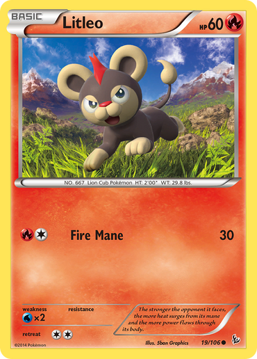 Litleo (19/106) [XY: Flashfire] 