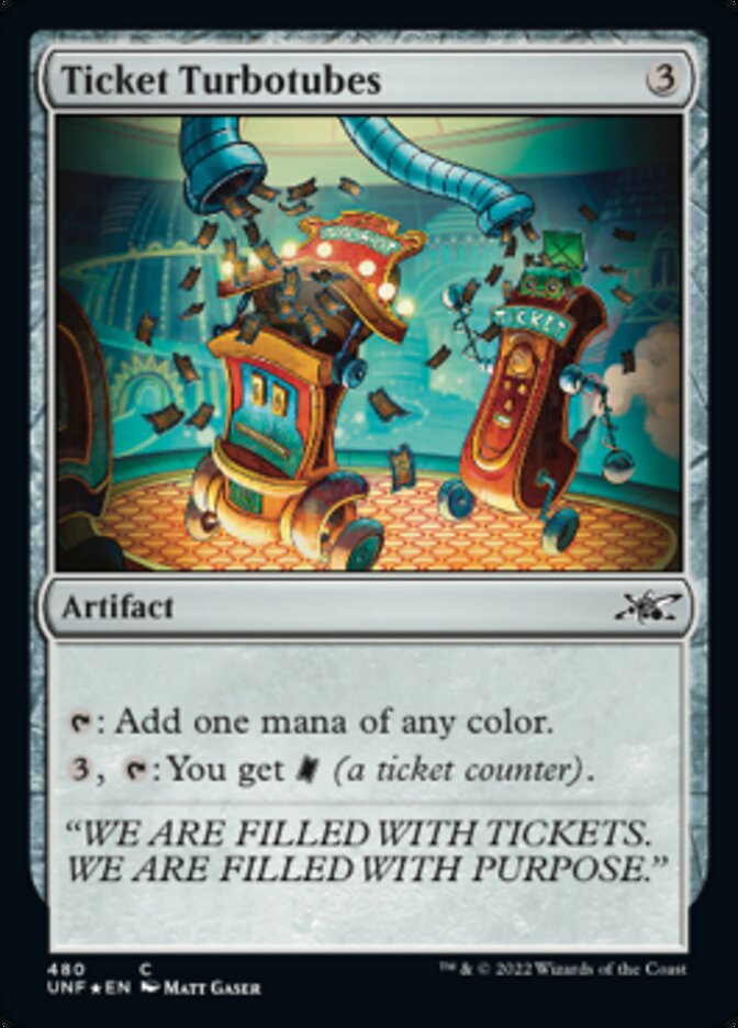 Ticket Turbotubes (Galaxy Foil) [Unfinity] 