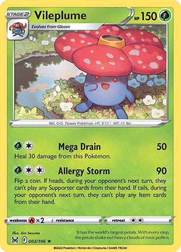 Vileplume (003/196) [Sword &amp; Shield: Lost Origin] 