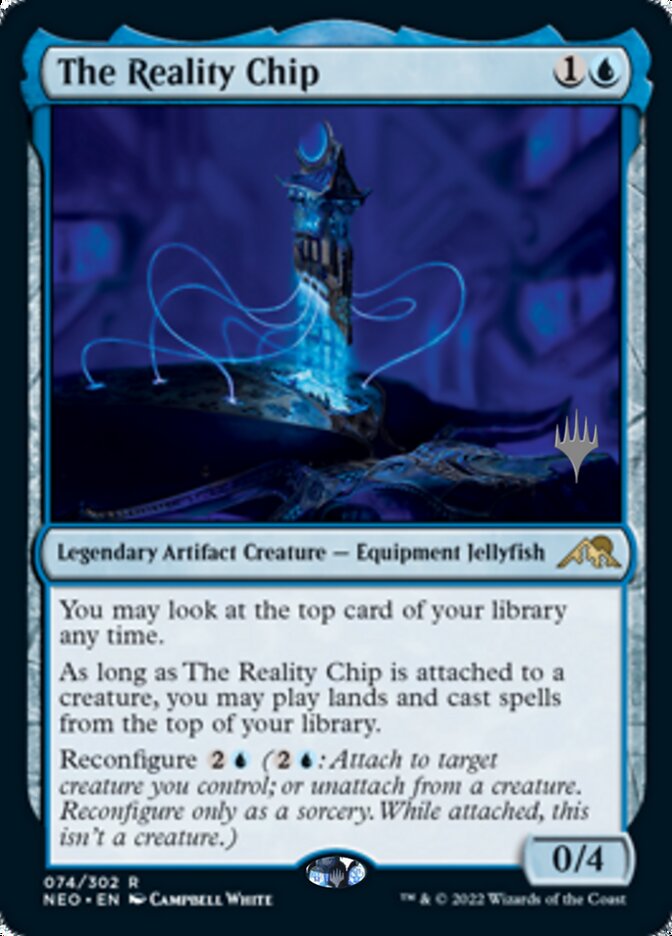 The Reality Chip (Promo Pack) [Kamigawa: Neon Dynasty Promos] 