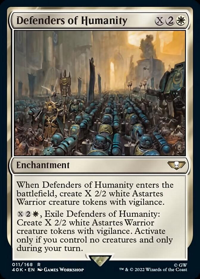 Defenders of Humanity (Surge Foil) [Warhammer 40,000] 