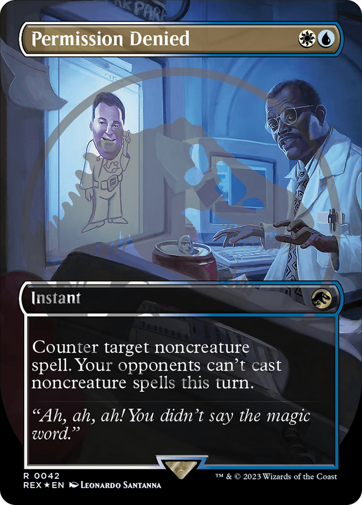 Permission Denied (Emblem) (Borderless) [Jurassic World Collection Tokens] 