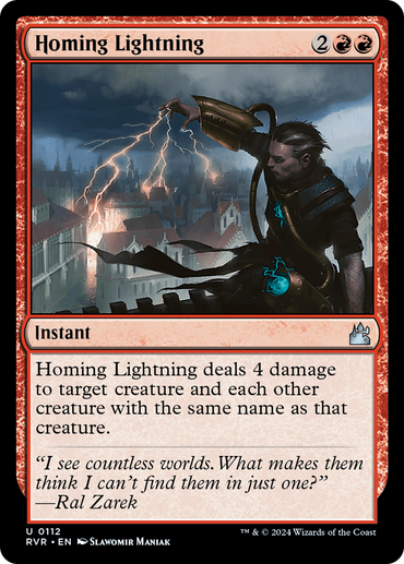 Homing Lightning [Ravnica Remastered] 