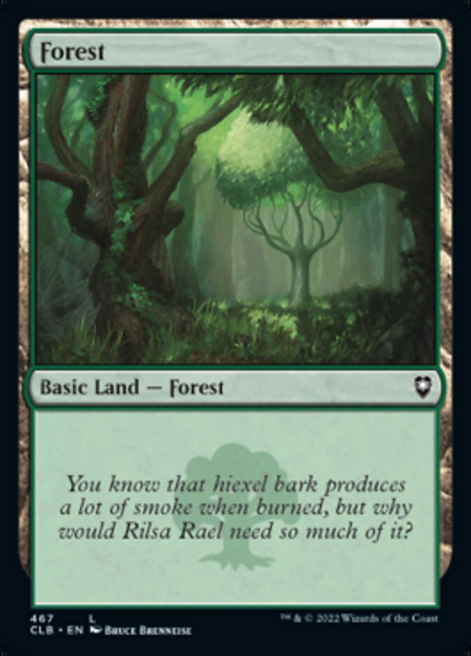 Forest (467) [Commander Legends: Battle for Baldur's Gate] 