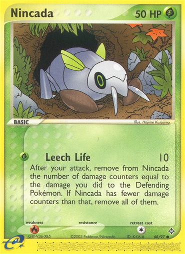 Nincada (68/97) [EX: Dragon] 