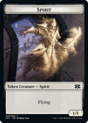 Zombie // Spirit (008) Double-Sided Token [Double Masters 2022 Tokens] 