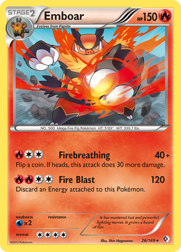 Emboar (26/149) [Black &amp; White: Boundaries Crossed] 