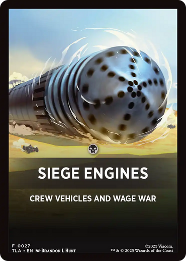 Siege Engines Theme Card [Avatar: The Last Airbender Tokens]
