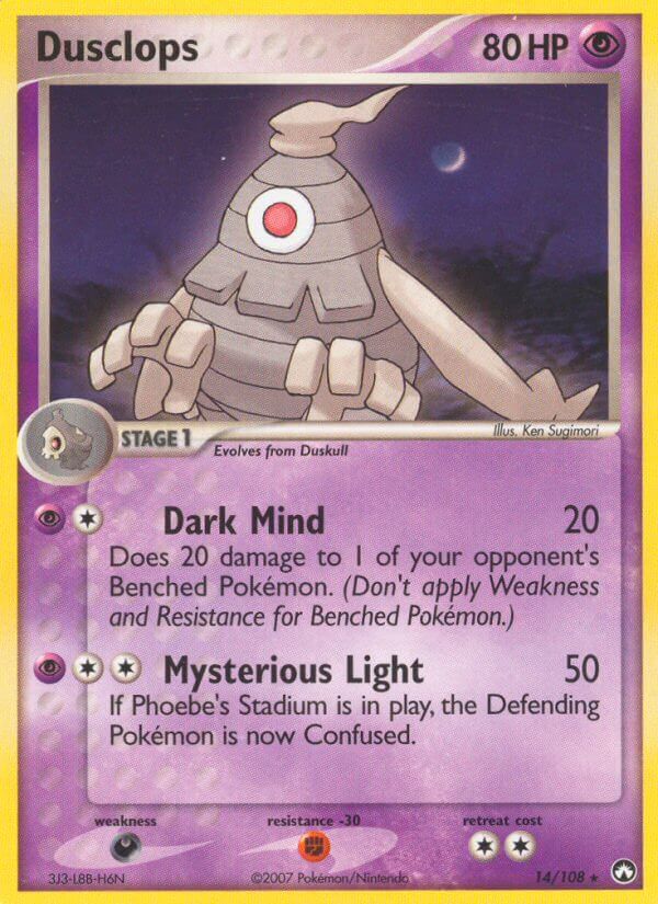 Dusclops (14/108) (Theme Deck Exclusive) [EX: Power Keepers] 