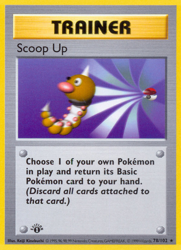 Scoop Up (78/102) (Shadowless) [Base Set 1st Edition] 