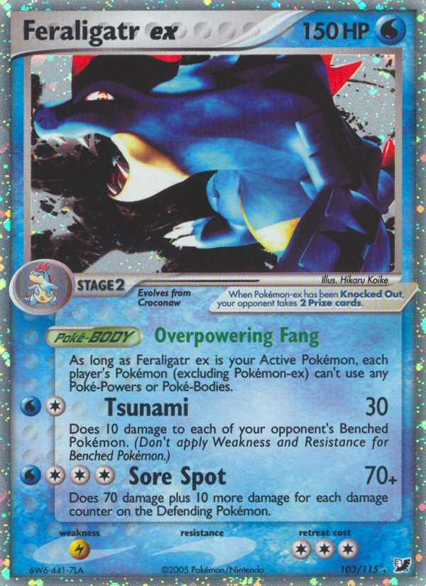 Feraligatr ex (103/115) [EX: Unseen Forces] 