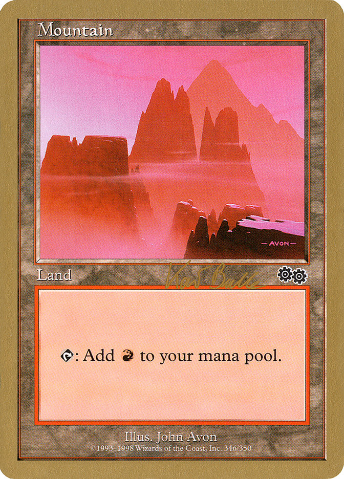 Mountain (kb346) (Kai Budde) [World Championship Decks 1999] 