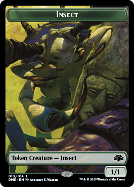 Insect // Sheep Double-Sided Token [Dominaria Remastered Tokens] 