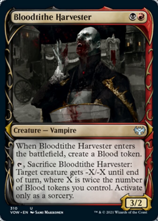 Bloodtithe Harvester (Showcase Fang Frame) [Innistrad: Crimson Vow] 