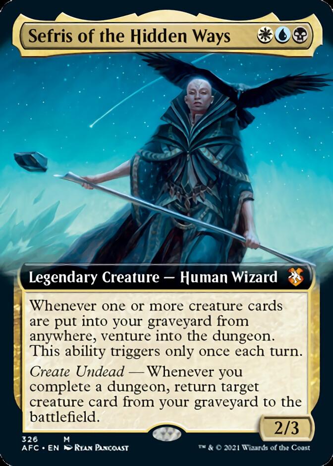 Sefris of the Hidden Ways (Extended Art) [Dungeons &amp; Dragons: Adventures in the Forgotten Realms Commander] 