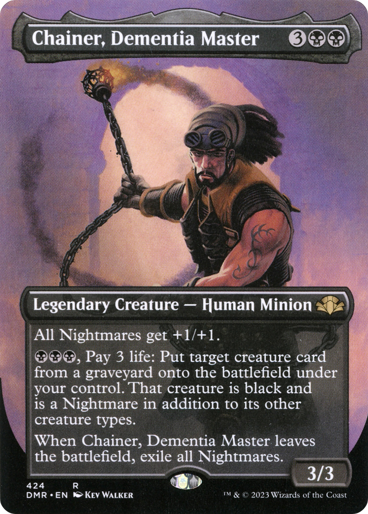 Chainer, Dementia Master (Borderless Alternate Art) [Dominaria Remastered] 
