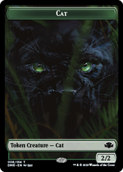 Zombie // Cat (008) Double-Sided Token [Dominaria Remastered Tokens] 