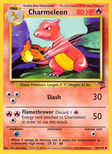 Charmeleon (35/130) [Base Set 2] 