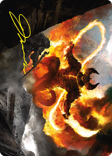 The Balrog, Flame of Udun Art Card (Gold-Stamped Signature) [The Lord of the Rings: Tales of Middle-earth Art Series] 