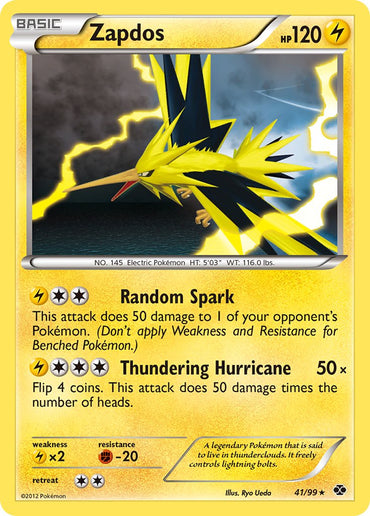 Zapdos (41/99) (Blister Exclusive) [Black &amp; White: Next Destinies] 