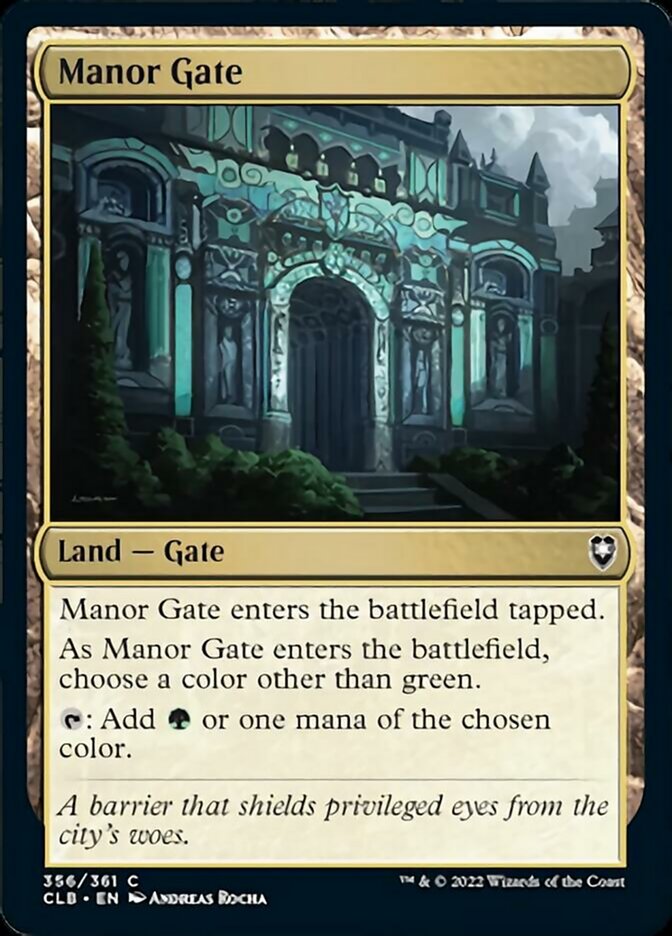 Manor Gate [Commander Legends: Battle for Baldur's Gate] 