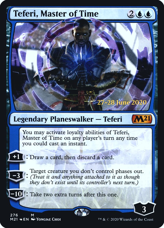 Teferi, Master of Time (276) [Core Set 2021 Prerelease Promos] 