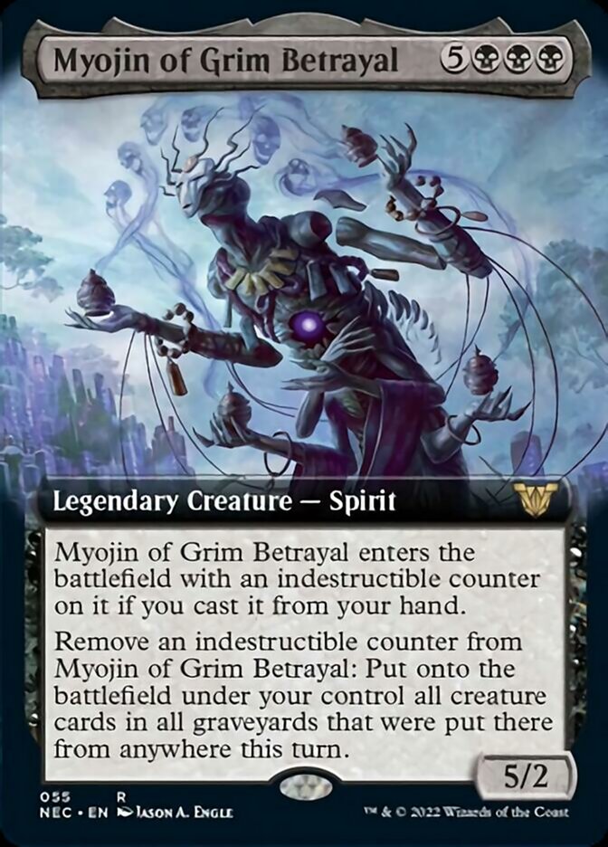 Myojin of Grim Betrayal (Extended Art) [Kamigawa: Neon Dynasty Commander] 