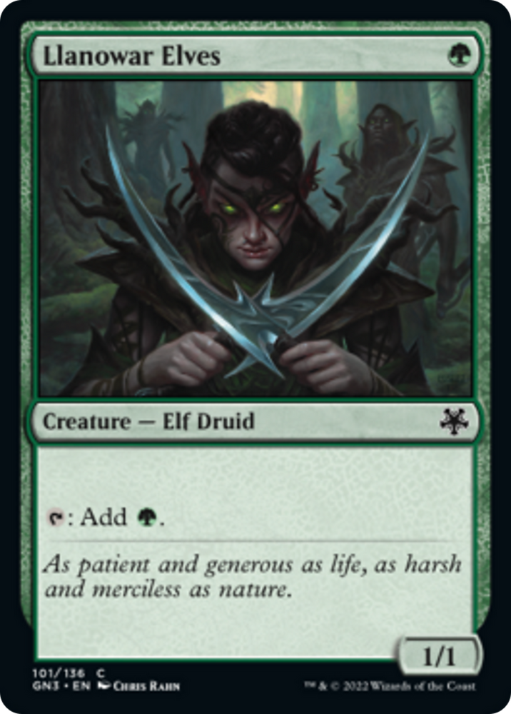 Llanowar Elves [Game Night: Free-for-All] 