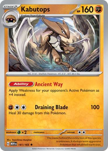 Kabutops (141/165) [Scarlet &amp; Violet: 151] 